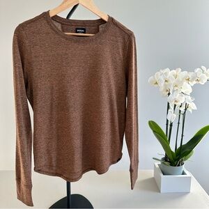 Prana Women's Cozy Up L/S Tee - orange - hemp - medium